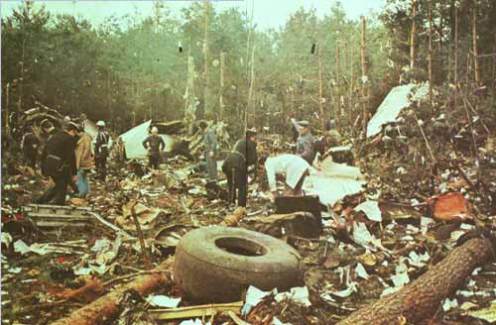 Ermenonville forest crash site 1974